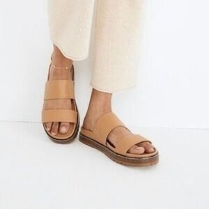 Madewell The Charley Double Strap Slide Sandal